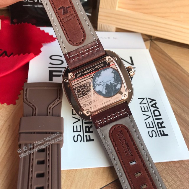 Sevenfriday自動機械男表 型號M2B-1 七個星期五休閒高端男表  gjs2061